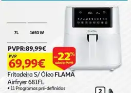 Auchan Fritadeira S/ Óleo FLAMA Airfryer 681FL r promoção
