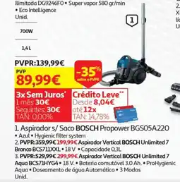 Auchan Aspiradors/Saco BOSCH Propower BGS05A220 promoção