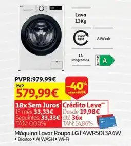 Auchan Máquina Lavar Roupa LG F4WR5013A6W promoção
