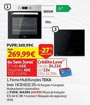 Auchan Forno Multifunções TEKA Inox HCB 6531 SS promoção