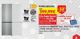 Auchan Combinado INDESIT Inox INK2 5322 XB4E promoção