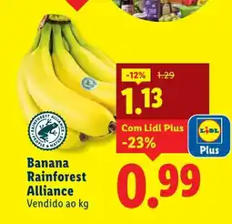 Lidl Banana Rainforest Alliance promoção