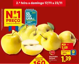 Lidl Maçã Golden Nacional promoção