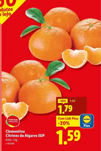 Clementina Citrinos do Algarve IGP