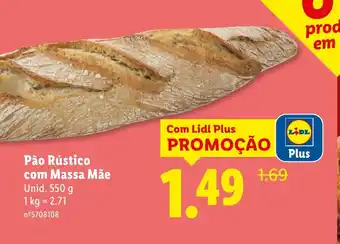 Pão Rústico com Massa Mãe Unid.