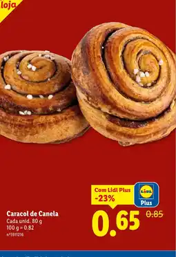 Lidl Caracol de Canela promoção