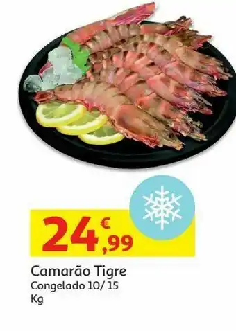 Auchan Camarão tigre congelado 10/15 kg promoção