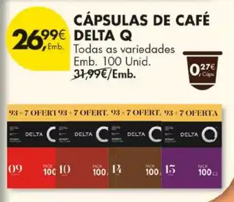 Cápsulas de café delta q