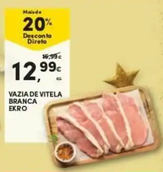 Continente Vazia de Vitela Branca Ekro promoção