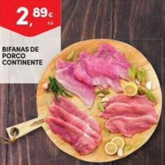Continente Bifanas de Porco Continente promoção