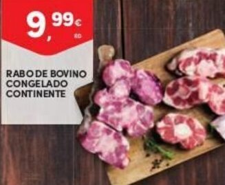 Continente Rabo de Bovino Congelado Continente promoção