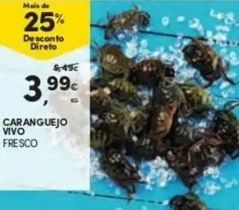 Continente Caranguejo Vivo Fresco promoção