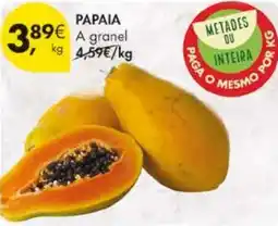 Pingo Doce Papaia a granel promoção