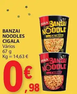 E.Leclerc Banzai noodles cigala vários promoção