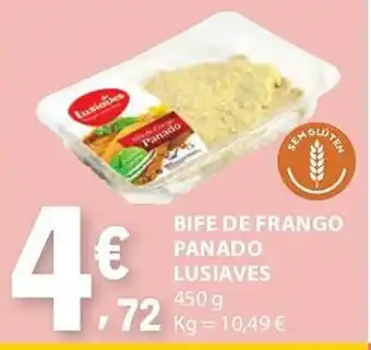 Bife de frango panado lusiaves