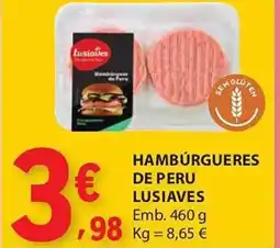 E.Leclerc Hambúrgueres de peru lusiaves promoção