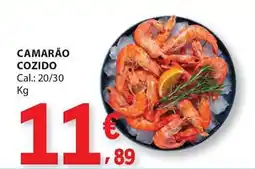 E.Leclerc Camarão cozido promoção
