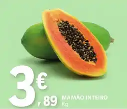 E.Leclerc Mamão inteiro promoção