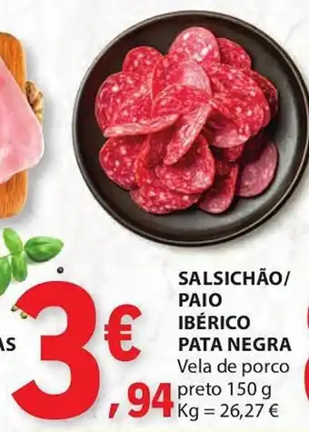 E.Leclerc Salsichão/ paio ibérico pata negra promoção