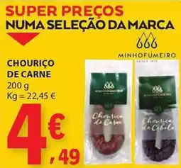 E.Leclerc Chouriço de carne promoção