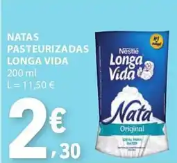 E.Leclerc Natas pasteurizadas longa vida promoção