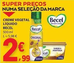E.Leclerc Creme vegetal líquido becel promoção
