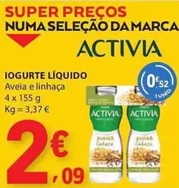 E.Leclerc Iogurte líquido Activia promoção