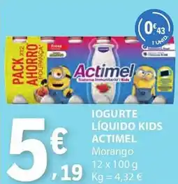 E.Leclerc Iogurte líquido kids actimel promoção