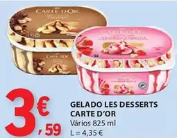 E.Leclerc Gelado les desserts carte d'or promoção