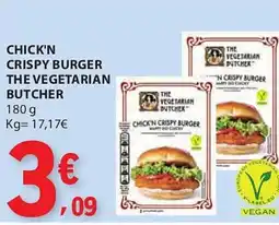E.Leclerc Chick'n crispy burger the vegetarian butcher promoção