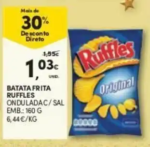 Continente Batata Frita Ruffles 160g promoção