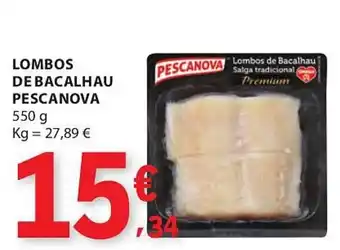 Lombos de bacalhau pescanova