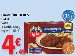 E.Leclerc Hambúrgueres iglo promoção