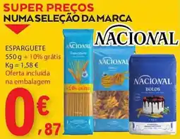 E.Leclerc Esparguete nacional promoção