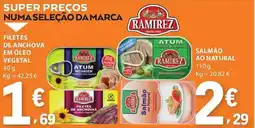 E.Leclerc Filetes de anchova em óleo vegetal promoção