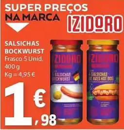 E.Leclerc Salsichas bockwurst Izidoro promoção