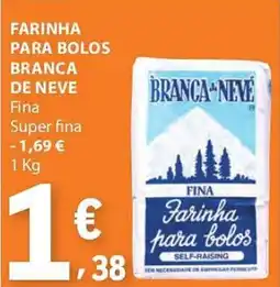 E.Leclerc Farinha para bolos branca de neve fina super fina promoção