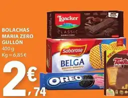 E.Leclerc Bolachas maria zero gullón promoção