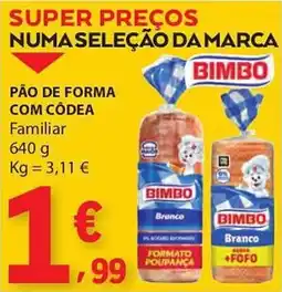 E.Leclerc Pão de forma com côdea promoção