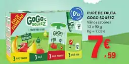 E.Leclerc Puré de fruta gogo squeez promoção