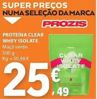 E.Leclerc Proteína clear whey isolate promoção