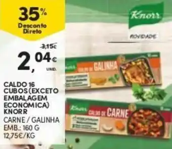 Continente Caldo Knorr 160g 16 cubos promoção