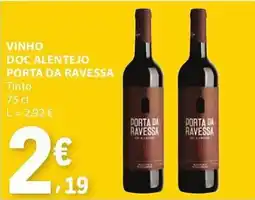 E.Leclerc Vinho doc alentejo porta da ravessa promoção