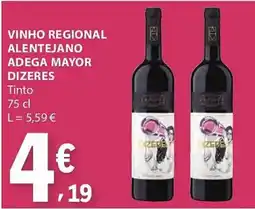 E.Leclerc Vinho regional alentejano adega mayor dizeres promoção