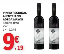 E.Leclerc Vinho regional alentejano adega mayor reserva tinto promoção