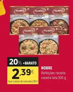 Coviran NOBRE Refeições receita caseira lata promoção