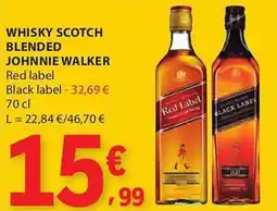 E.Leclerc Whisky scotch blended johnnie walker promoção