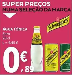 E.Leclerc Água tónica Schweppes promoção