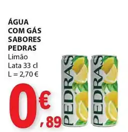 E.Leclerc Água com gás sabores pedras promoção