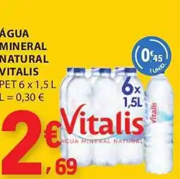 E.Leclerc Água mineral natural vitalis pet promoção